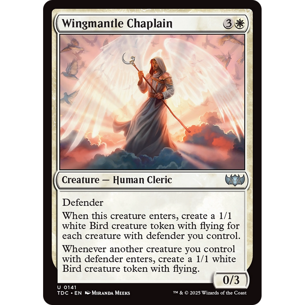 Wingmantle Chaplain (TDC-141) - Commander: Tarkir: Dragonstorm