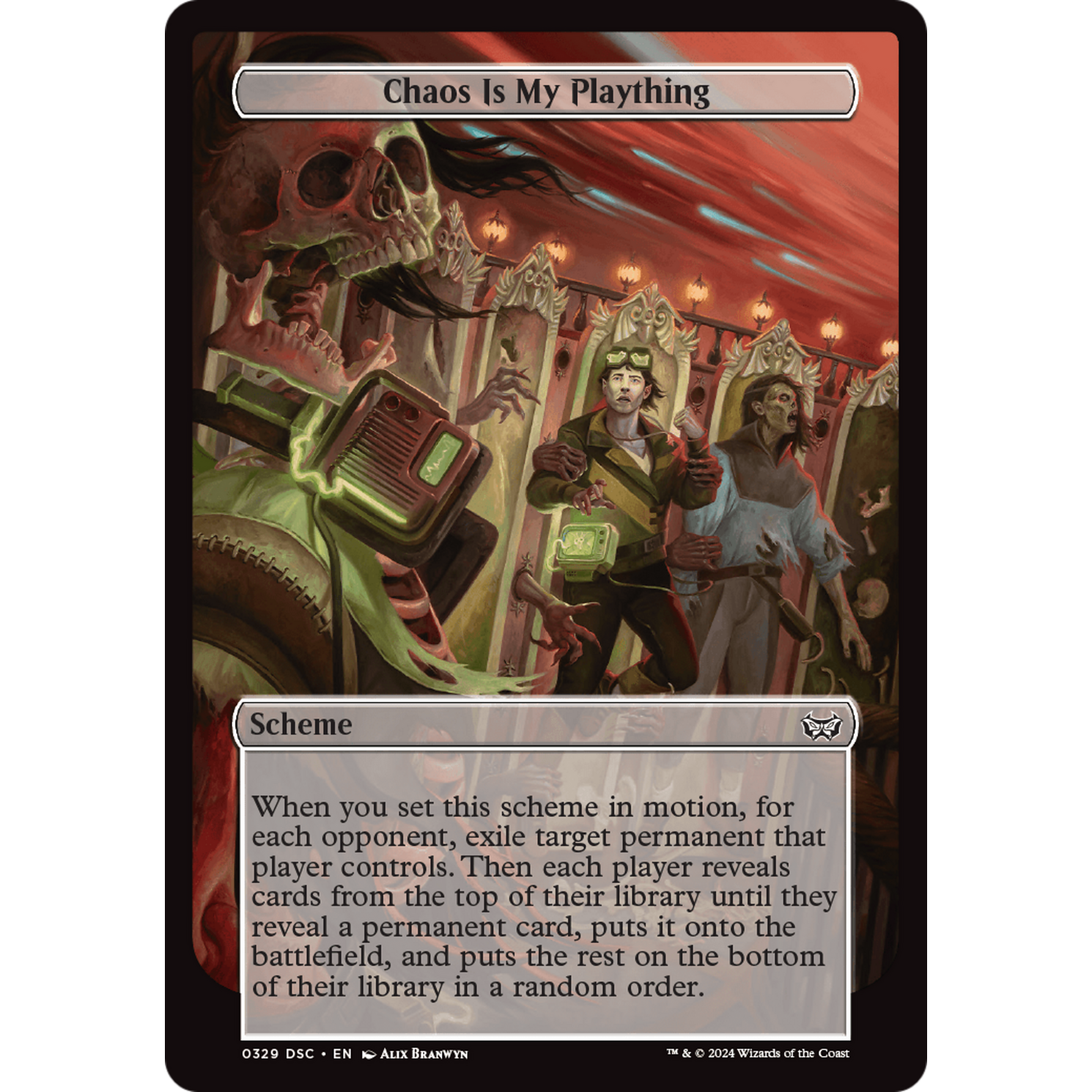 Chaos Is My Plaything (A:DSC-329) - Duskmourn: House of Horror Commander