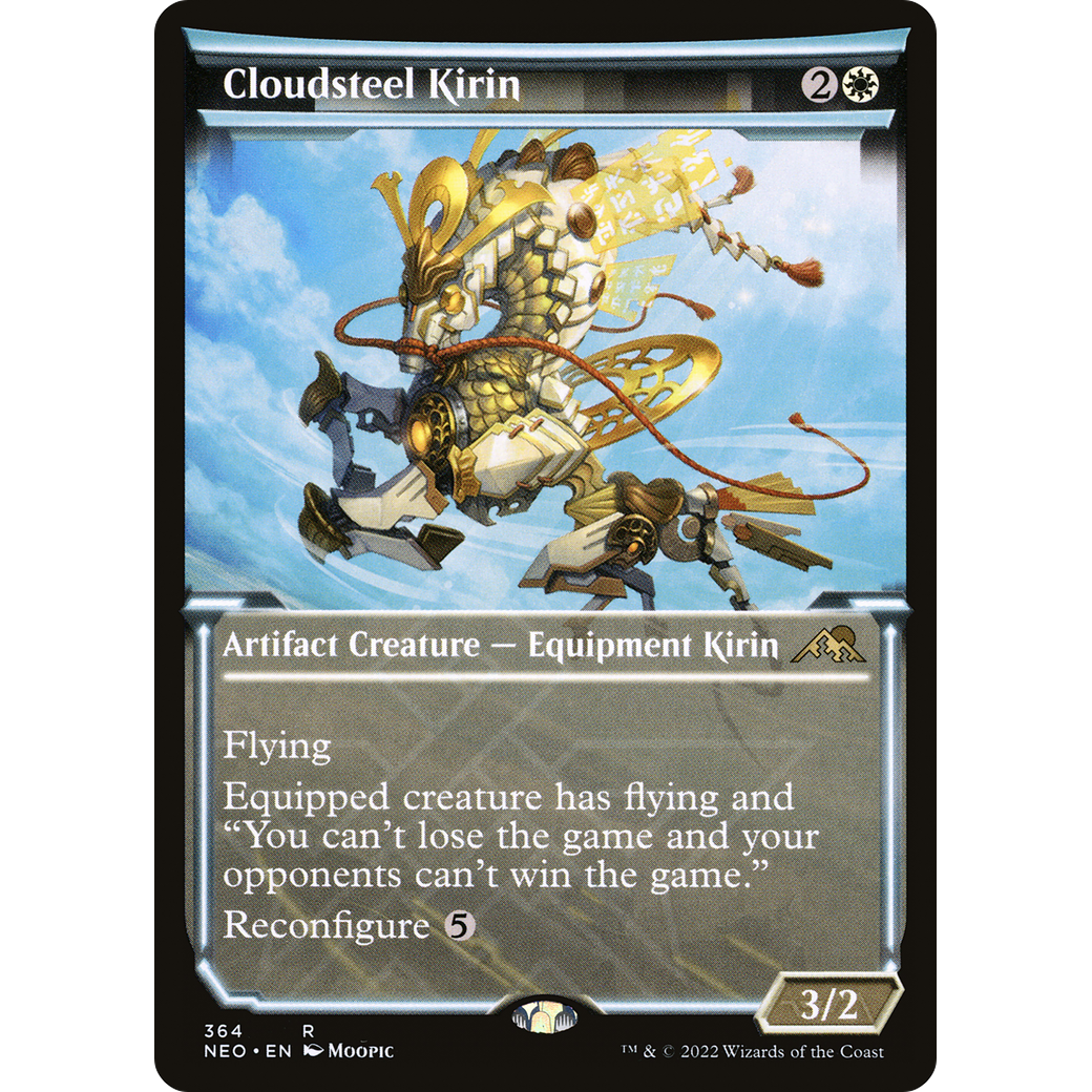 Cloudsteel Kirin (NEO-364) - Kamigawa: Neon Dynasty: (Showcase) Foil