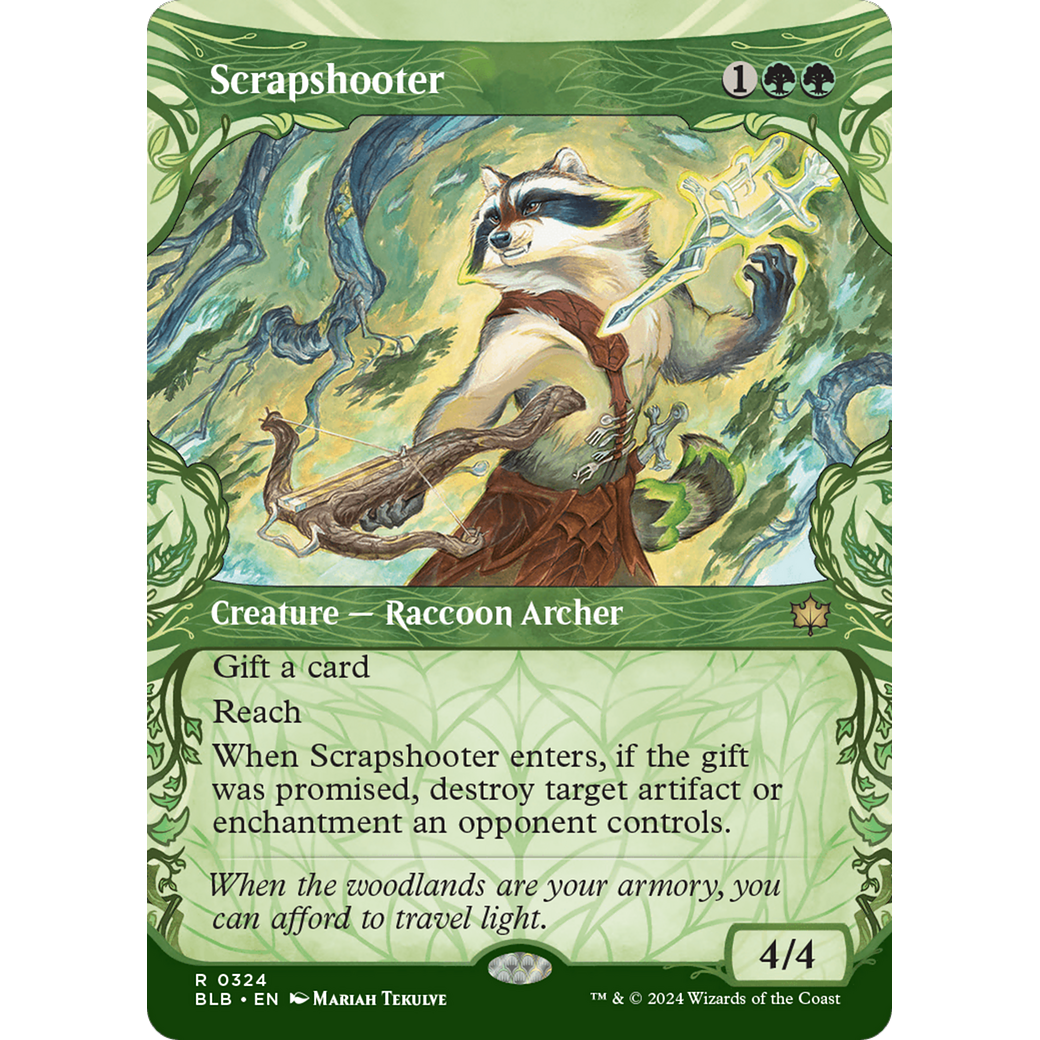 Scrapshooter (BLB-324) - Bloomburrow: (Showcase) (Borderless) Foil
