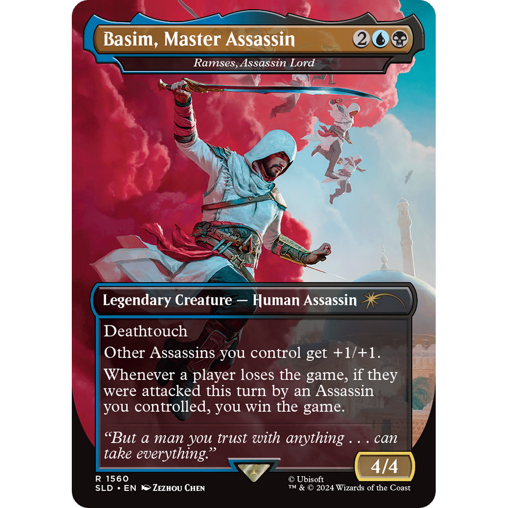 Basim, Master Assassin - Ramses, Assassin Lord (SLD-1560) - Secret Lair Drop / Basim, Master Assassin (Borderless)
