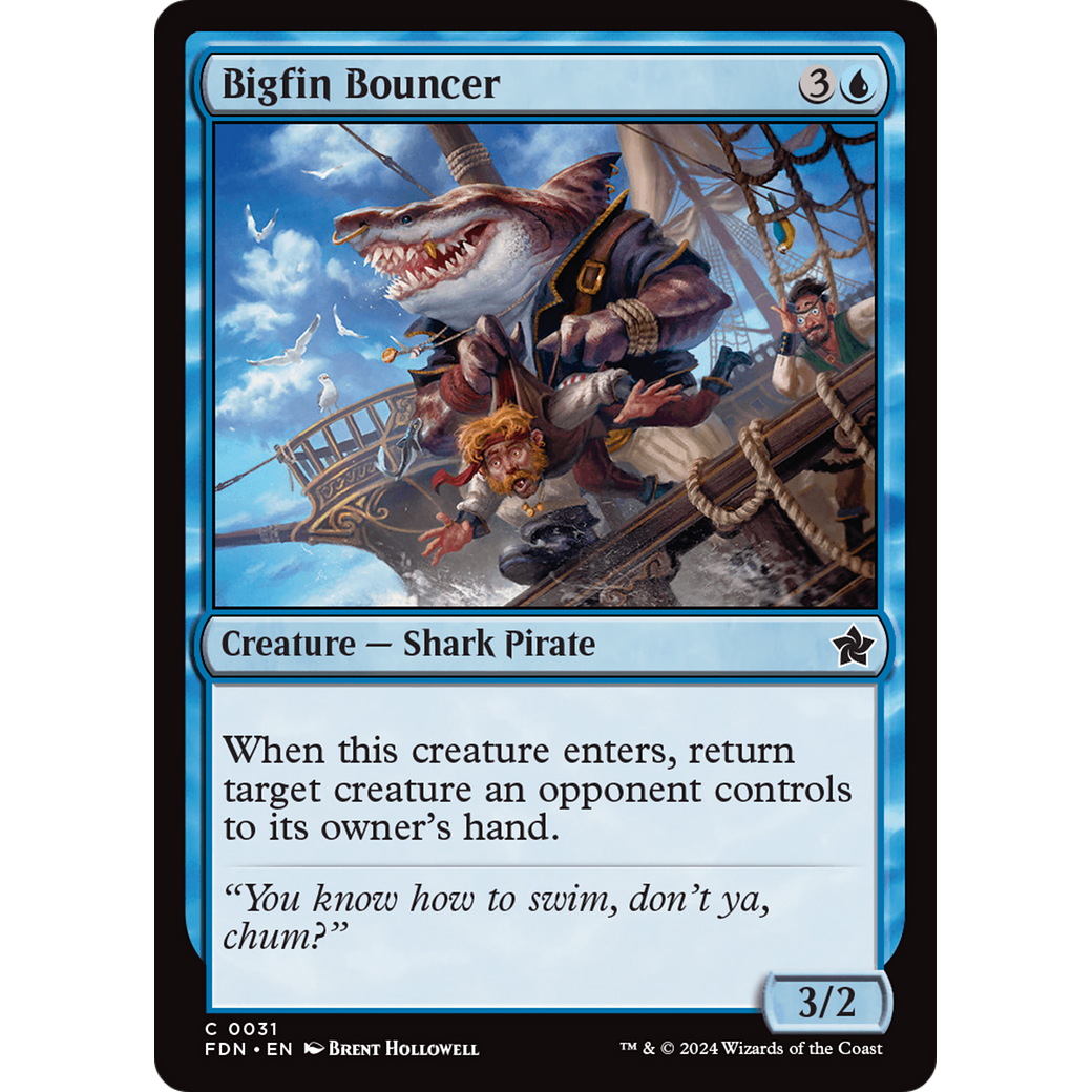 Bigfin Bouncer (FDN-031) - Foundations Foil