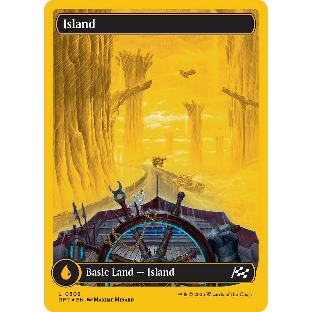 Island (DFT-508) - Aetherdrift: (Full Art) Foil