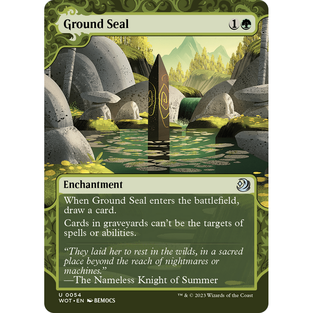 Ground Seal (WOT-054) - Wilds of Eldraine: Enchanting Tales: (Showcase) (Borderless)