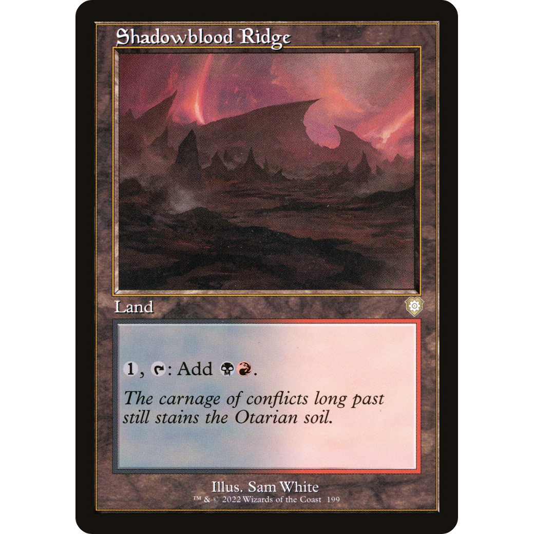 Shadowblood Ridge (Retro Frame) (BRC-199) - The Brothers' War Commander