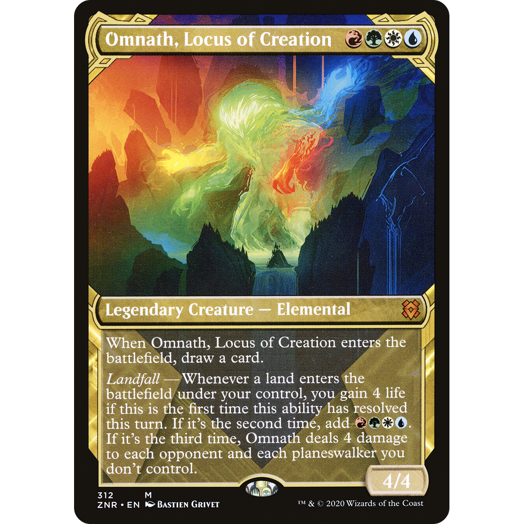 Omnath, Locus of Creation (Showcase) (ZNR-312) - Zendikar Rising: (Showcase)