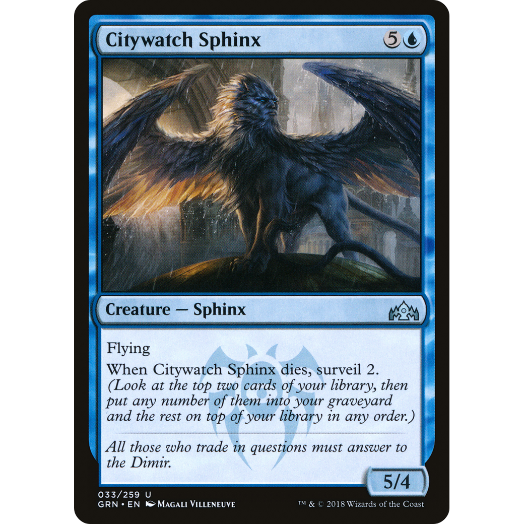 Citywatch Sphinx (GRN-033) - Guilds of Ravnica Foil