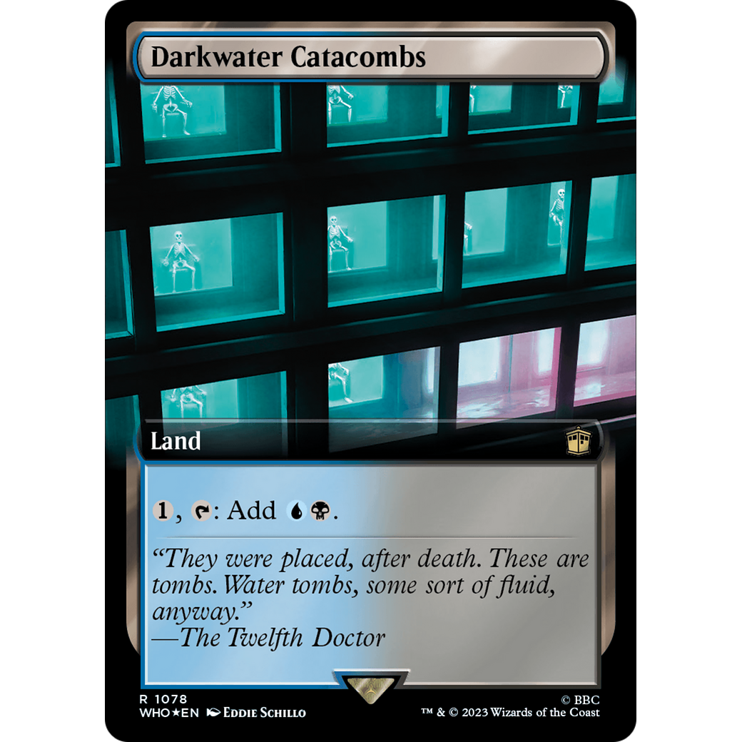 Darkwater Catacombs (Extended Art) (Surge Foil) (WHO-1078) - Doctor Who: (Extended Art) Foil