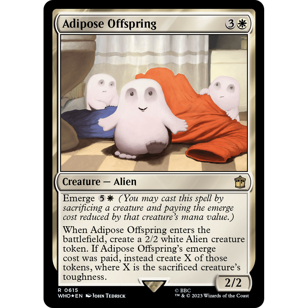 Adipose Offspring (Surge Foil) (WHO-615) - Doctor Who Foil