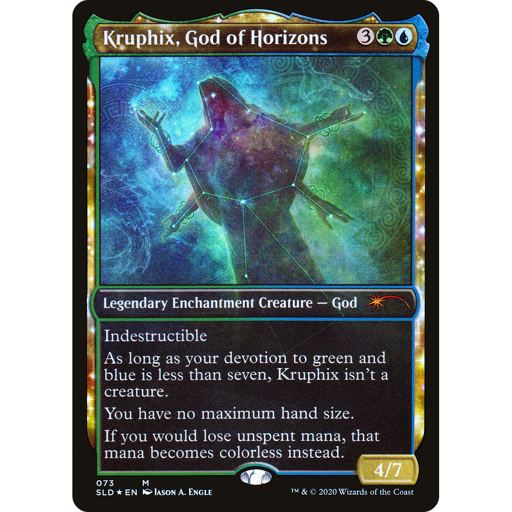 Kruphix, God of Horizons (SLD-073) - Secret Lair Drop: (enchantment, Showcase) Foil
