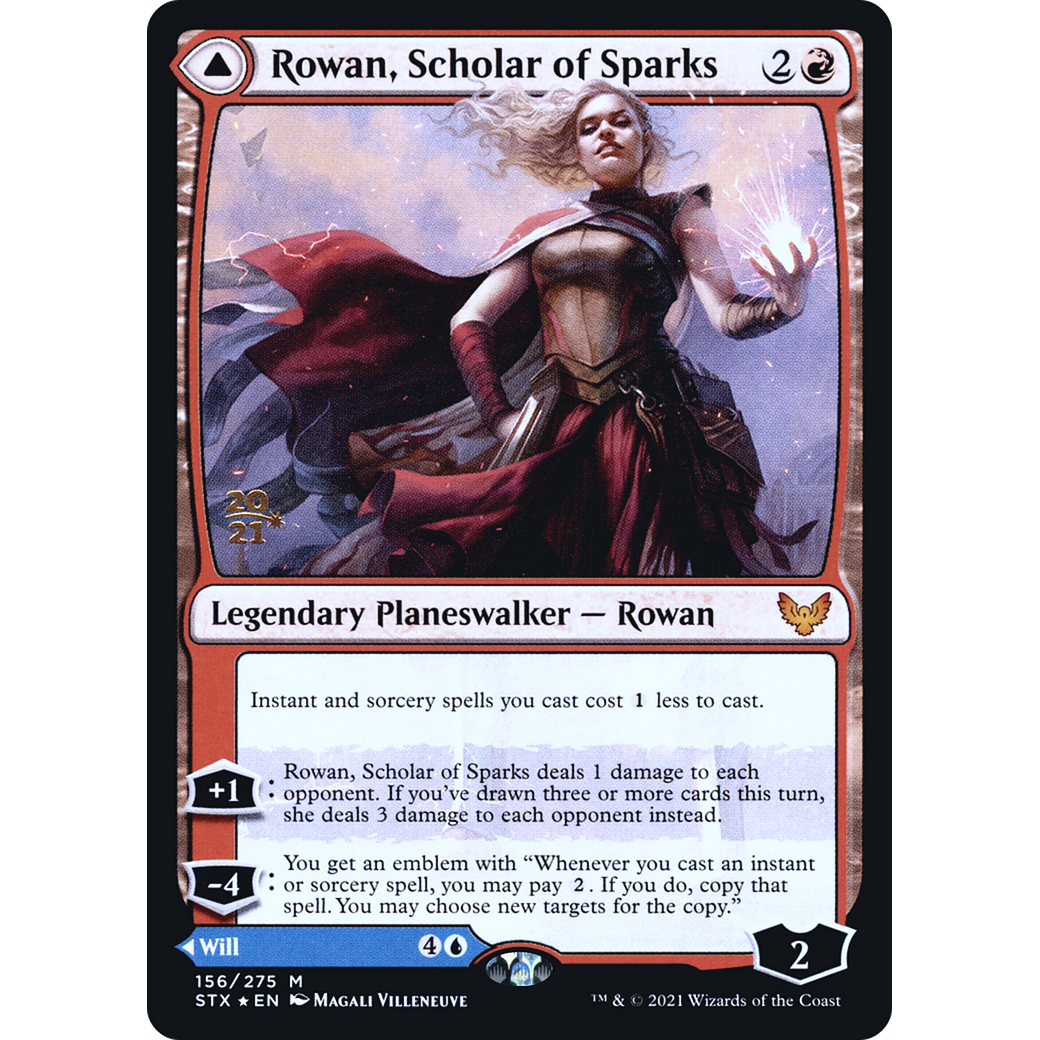 Rowan, Scholar of Sparks (PRE-156) - Strixhaven: School of Mages Promos Foil