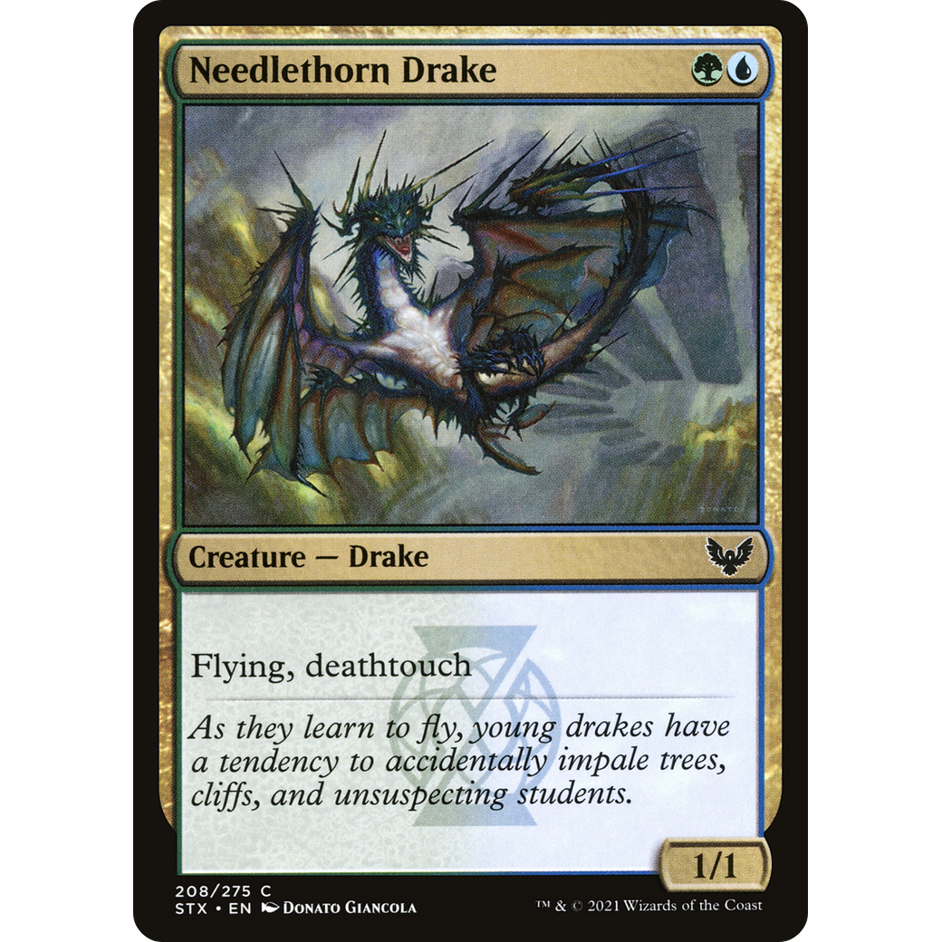 Needlethorn Drake (STX-208) - Strixhaven: School of Mages