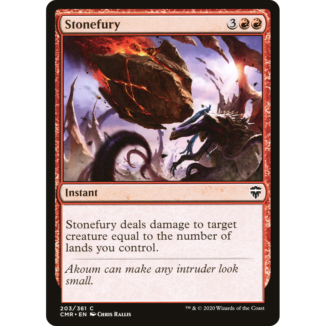 Stonefury (CMR-203) - Commander Legends Foil