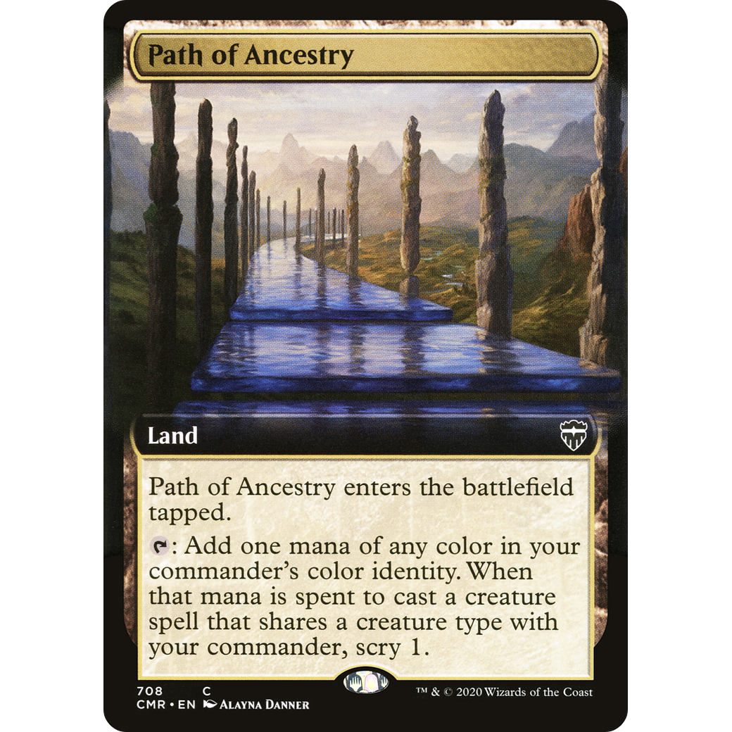 Path of Ancestry (Extended Art) (CMR-708) - Commander Legends: (Extended Art) Foil