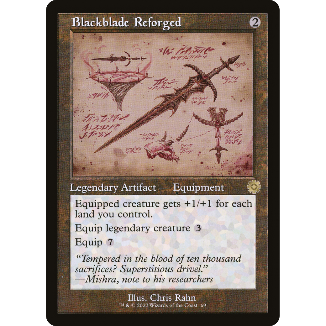 Blackblade Reforged (Schematic) (BRR-069) - The Brothers' War Retro Artifacts