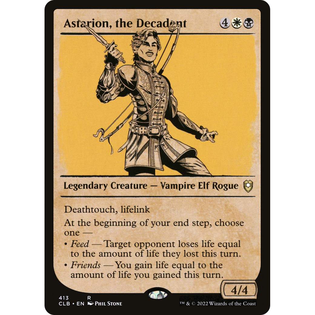 Astarion, the Decadent (CLB-413) - Commander Legends: Battle for Baldur's Gate: (Showcase) Foil