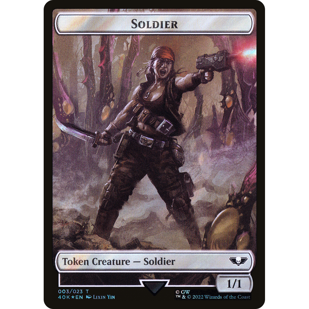 Soldier (T40K-03★) - Warhammer 40,000 Tokens Foil