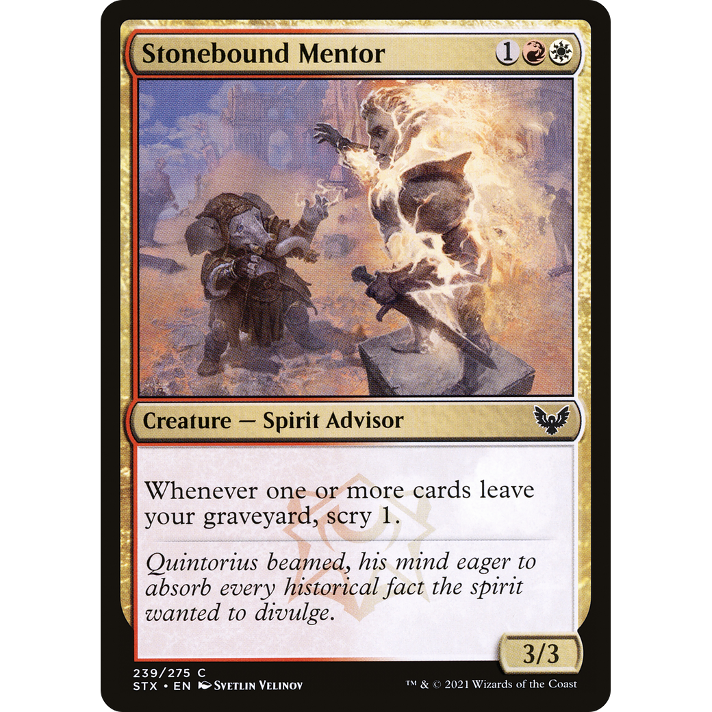 Stonebound Mentor (STX-239) - Strixhaven: School of Mages