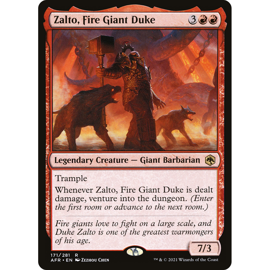 Zalto, Fire Giant Duke (AFR-171) - Adventures in the Forgotten Realms Foil