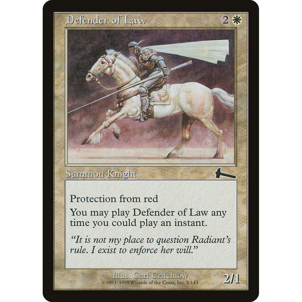 Defender of Law (ULG-005) - Urza's Legacy