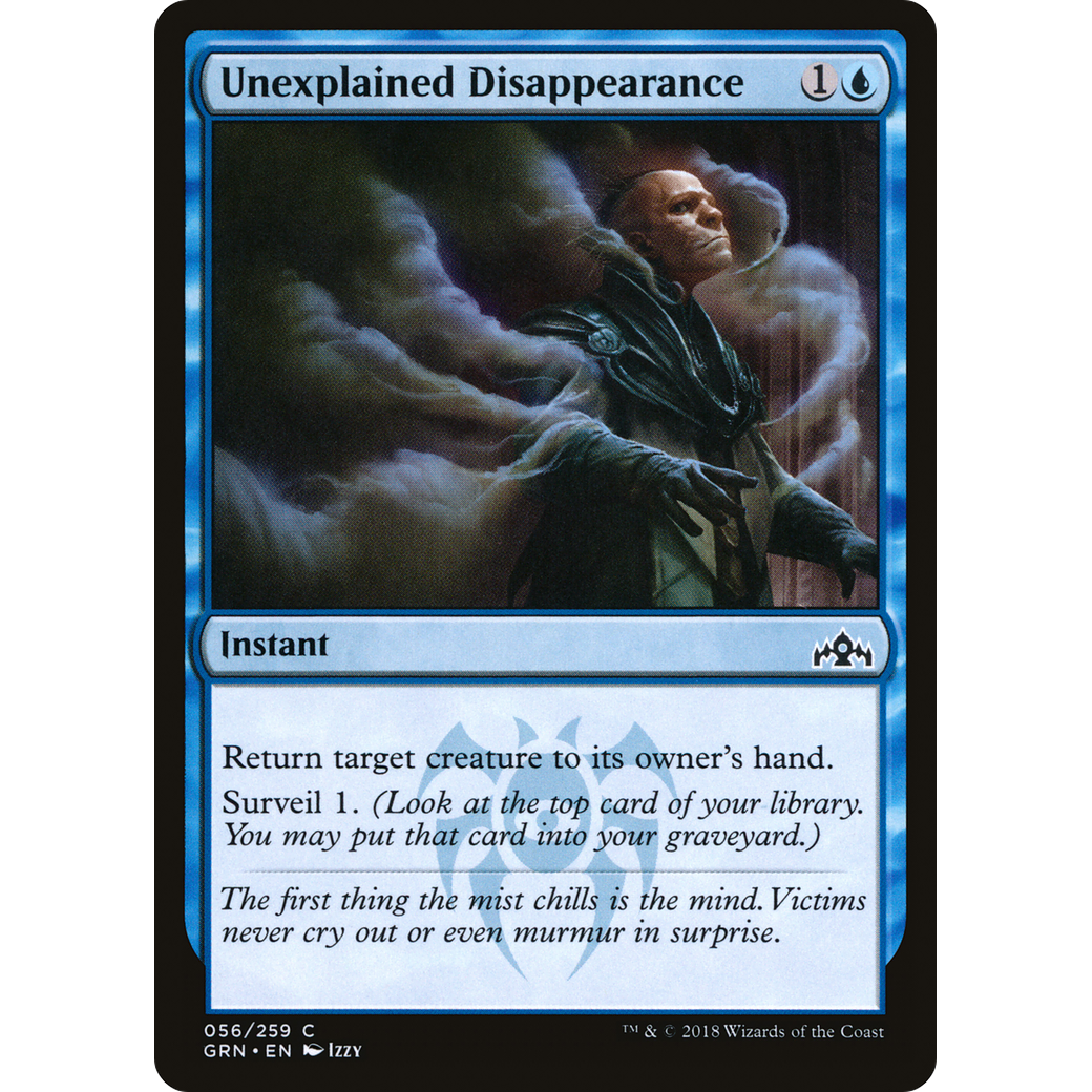 Unexplained Disappearance (GRN-056) - Guilds of Ravnica