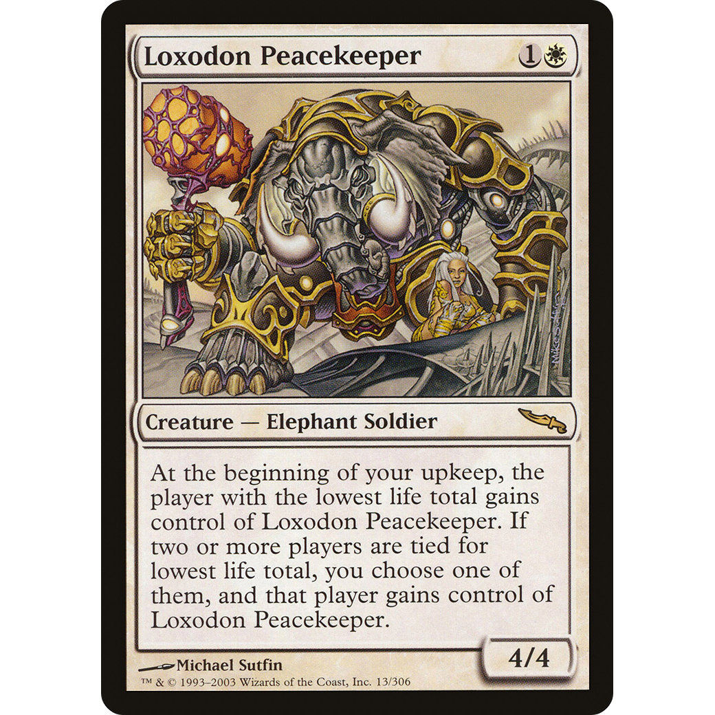 Loxodon Peacekeeper (MRD-013) - Mirrodin Foil