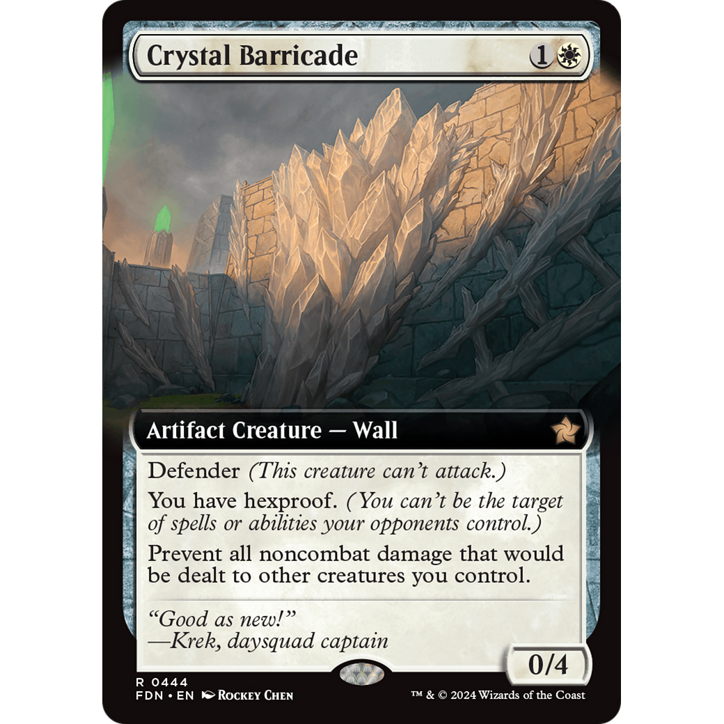 Crystal Barricade (FDN-444) - Foundations: (Extended Art) Foil