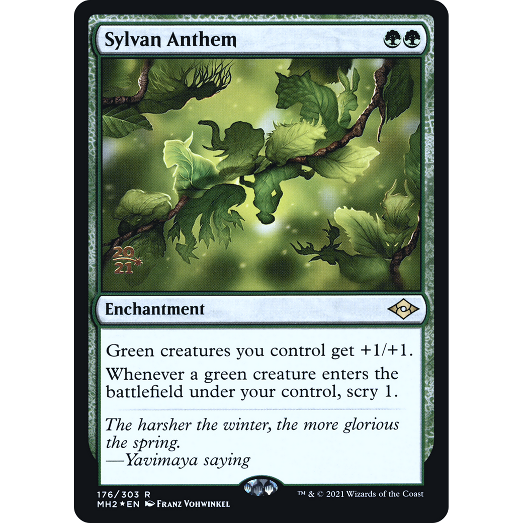 Sylvan Anthem (PRE-176) - Modern Horizons 2 Promos Foil