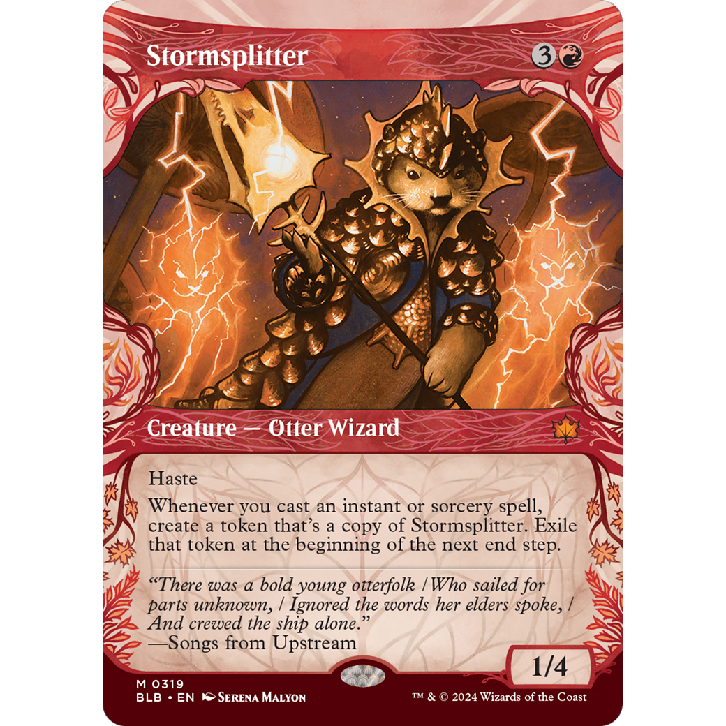 Stormsplitter (BLB-319) - Bloomburrow: (Showcase) (Borderless) Foil