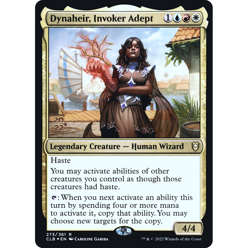Dynaheir, Invoker Adept (PRE-273S) - Battle for Baldur's Gate Promos Foil