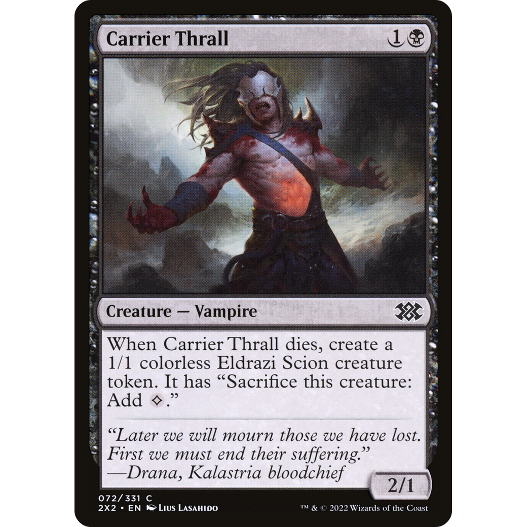 Carrier Thrall (2X2-072) - Double Masters 2022 Foil