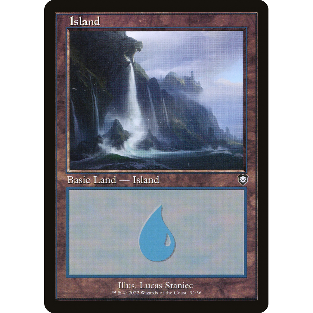 Island (32) (Retro Frame) (BRC-032) - The Brothers' War Commander