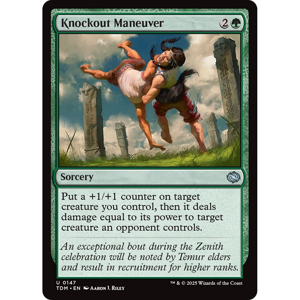 Knockout Maneuver (TDM-147) - Tarkir: Dragonstorm Foil