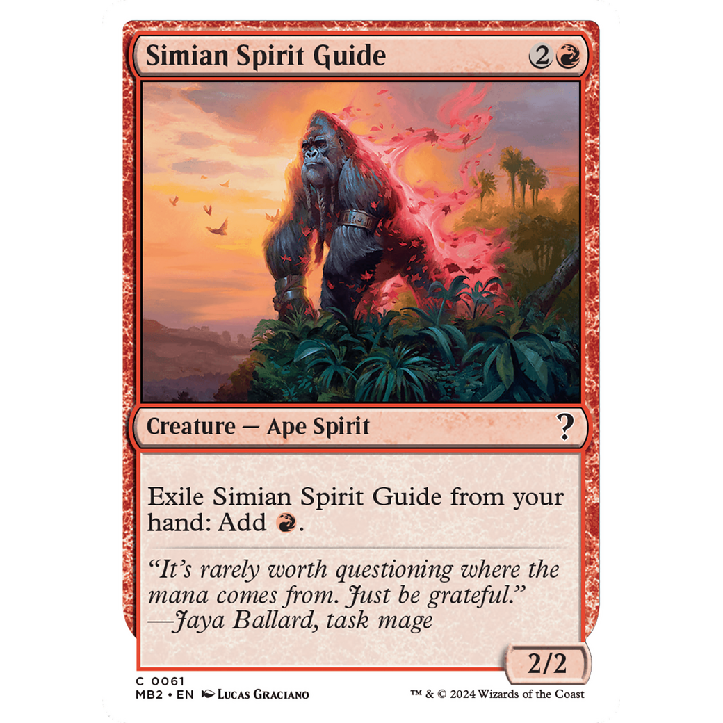 Simian Spirit Guide (White Border) (MB2-061) - Mystery Booster 2