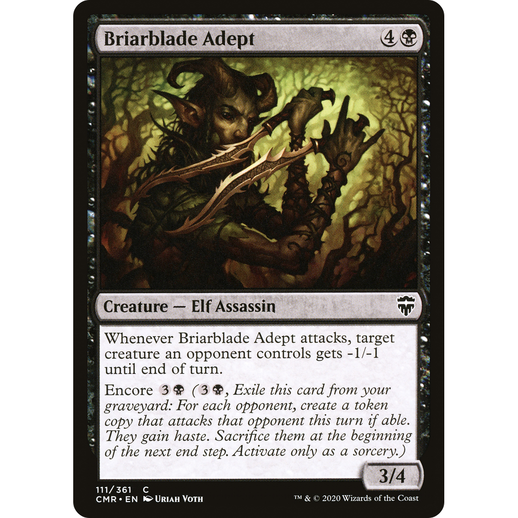 Briarblade Adept (CMR-111) - Commander Legends Foil