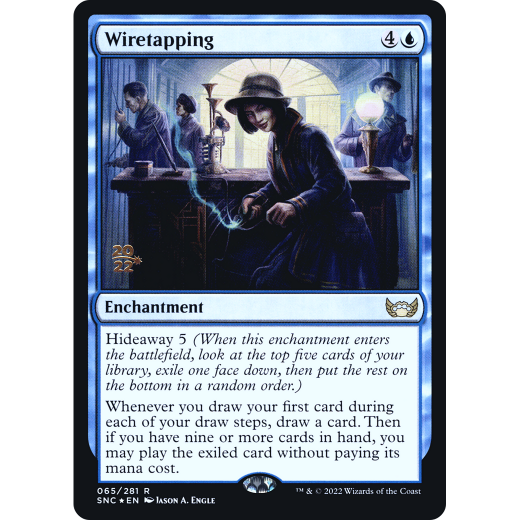Wiretapping (PRE-065) - Streets of New Capenna Promos Foil