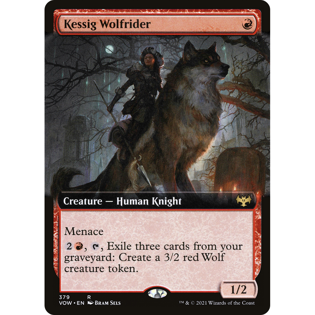 Kessig Wolfrider (Extended Art) (VOW-379) - Innistrad: Crimson Vow: (Extended Art) Foil