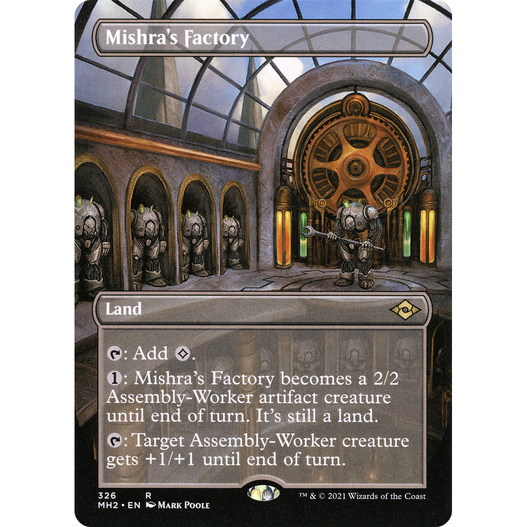 Mishra's Factory (Borderless) (MH2-326) - Modern Horizons 2 (Borderless) Foil