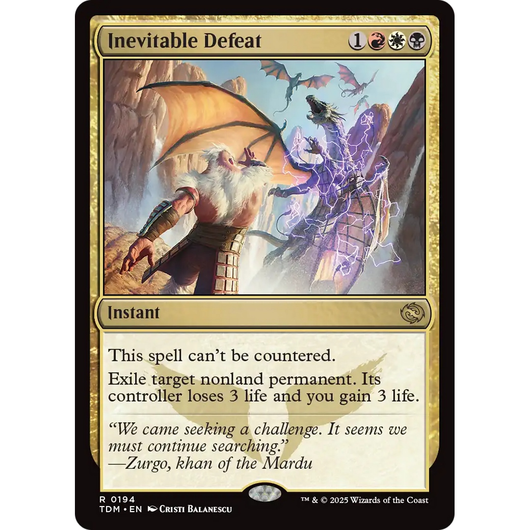 Inevitable Defeat (TDM-194) - Tarkir: Dragonstorm