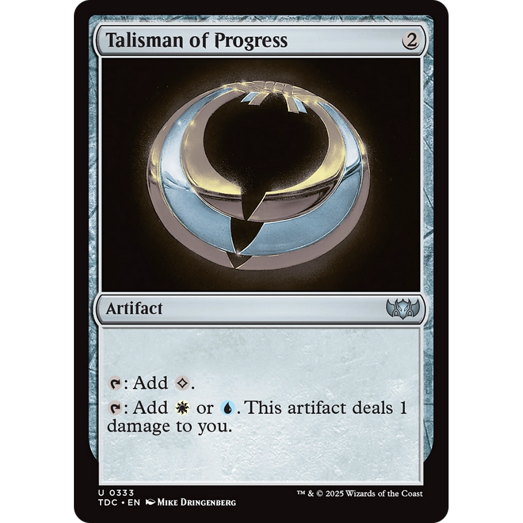 Talisman of Progress (TDC-333) - Commander: Tarkir: Dragonstorm