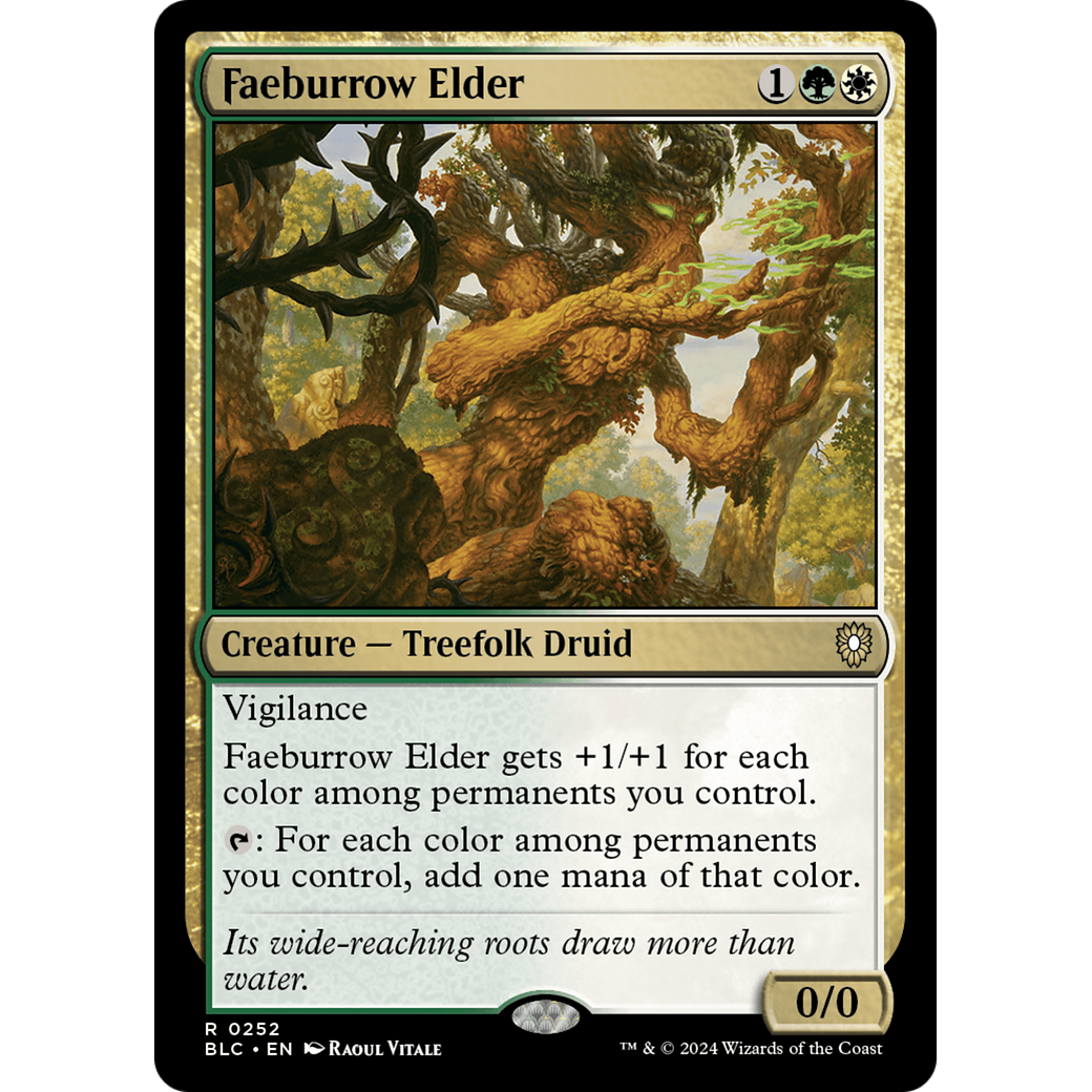 Faeburrow Elder (BLC-252) - Bloomburrow Commander