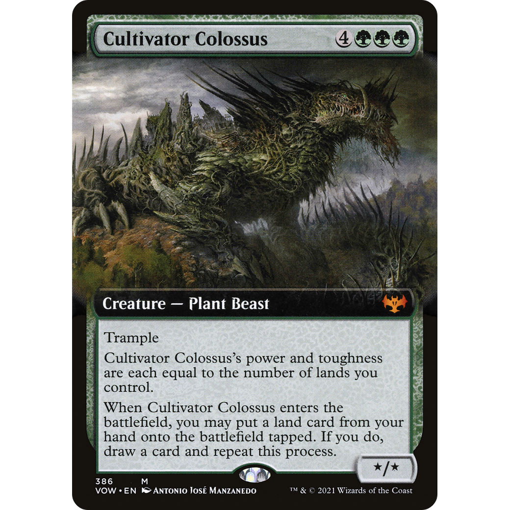Cultivator Colossus (Extended Art) (VOW-386) - Innistrad: Crimson Vow: (Extended Art) Foil