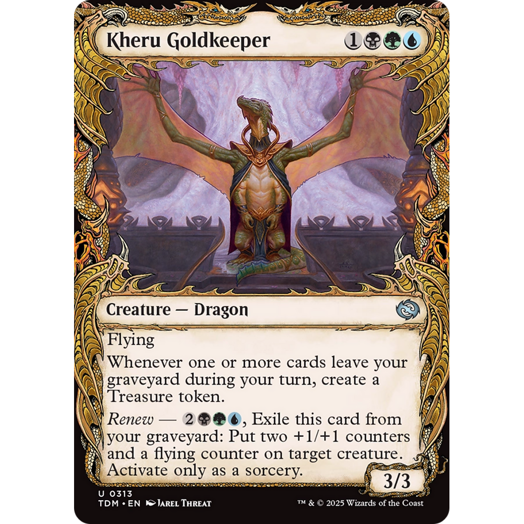 Kheru Goldkeeper (TDM-313) - Tarkir: Dragonstorm: (Showcase) Foil