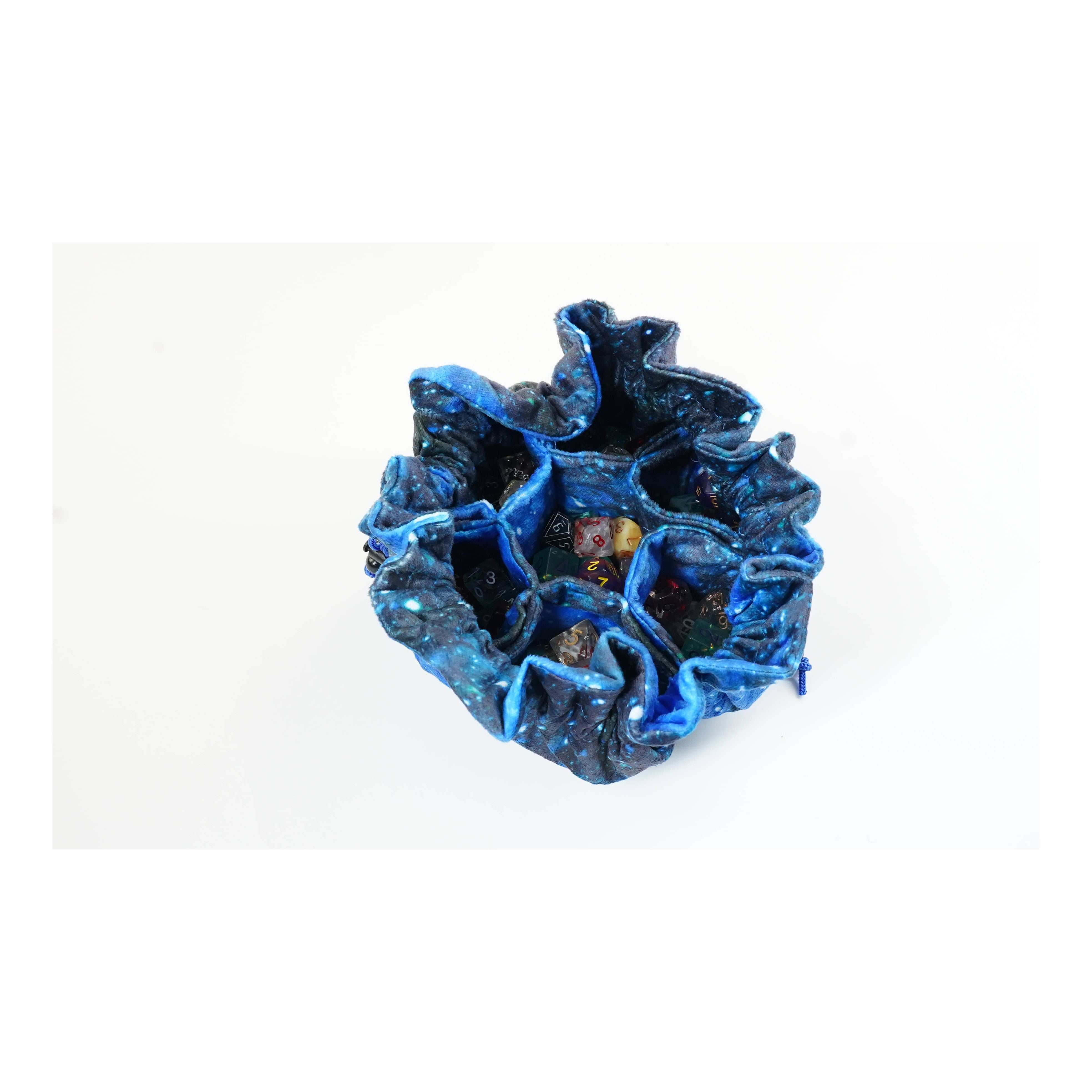 Galaxy Velvet Compartment 7-Pocket Dice Bag