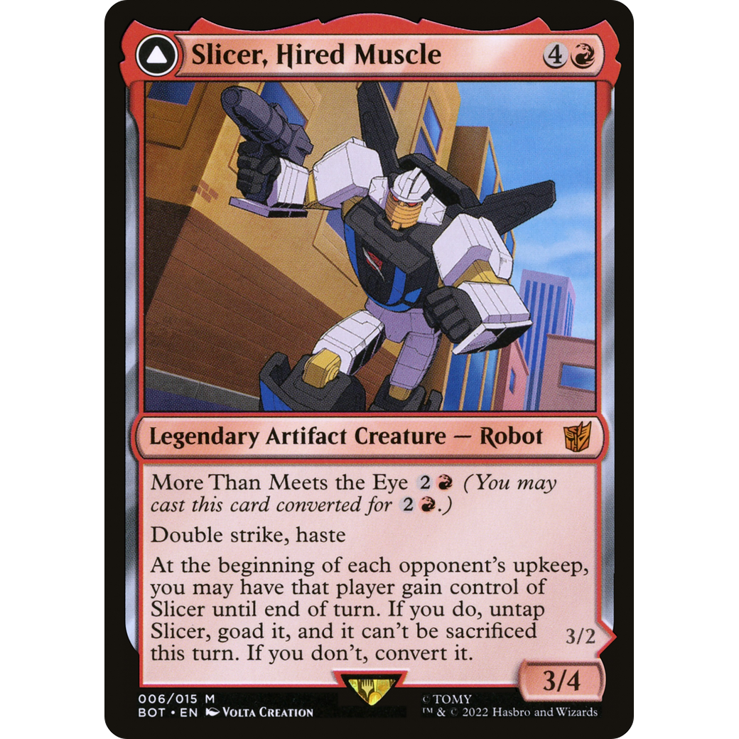 Slicer, Hired Muscle (BOT-006) - Transformers: (convertdfc)