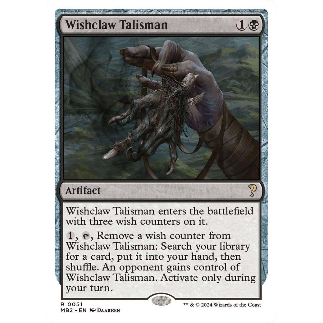 Wishclaw Talisman (White Border) (MB2-051) - Mystery Booster 2