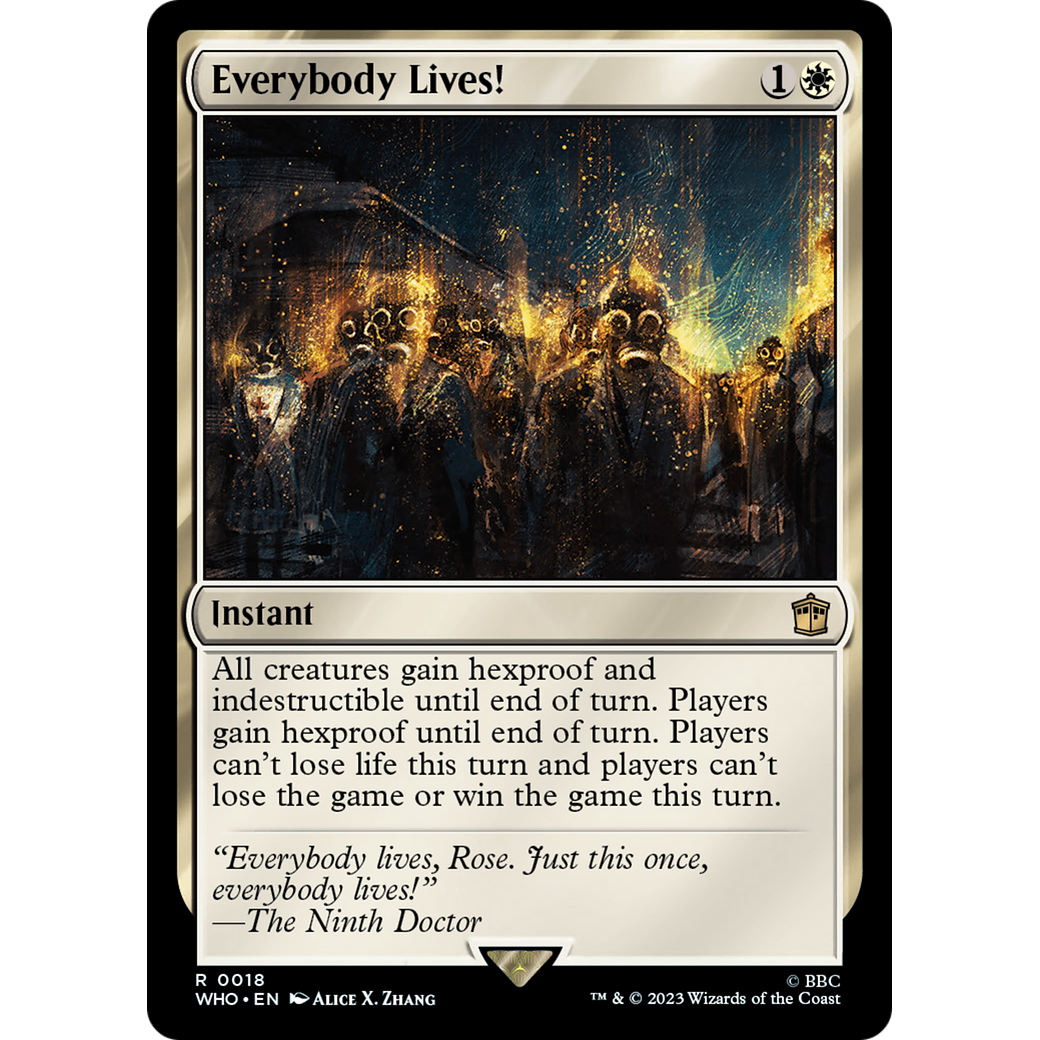 Everybody Lives! (WHO-018) - Doctor Who Foil