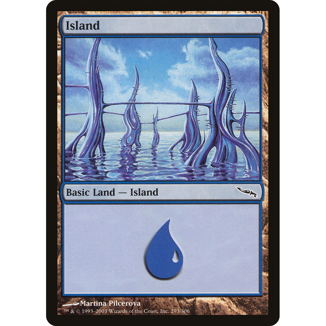 Island (293) (MRD-293) - Mirrodin Foil