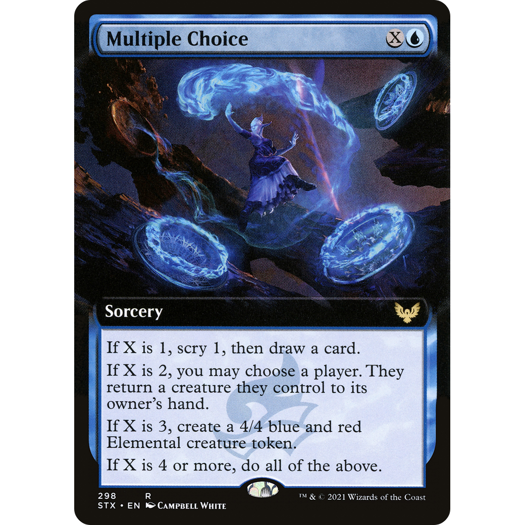 Multiple Choice (Extended Art) (STX-298) - Strixhaven: School of Mages: (Extended Art)