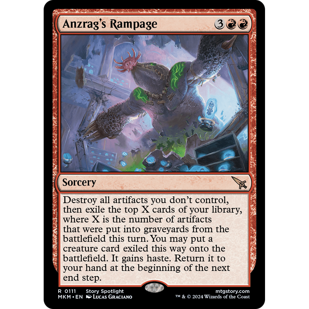Anzrag's Rampage (MKM-111) - Murders at Karlov Manor Foil